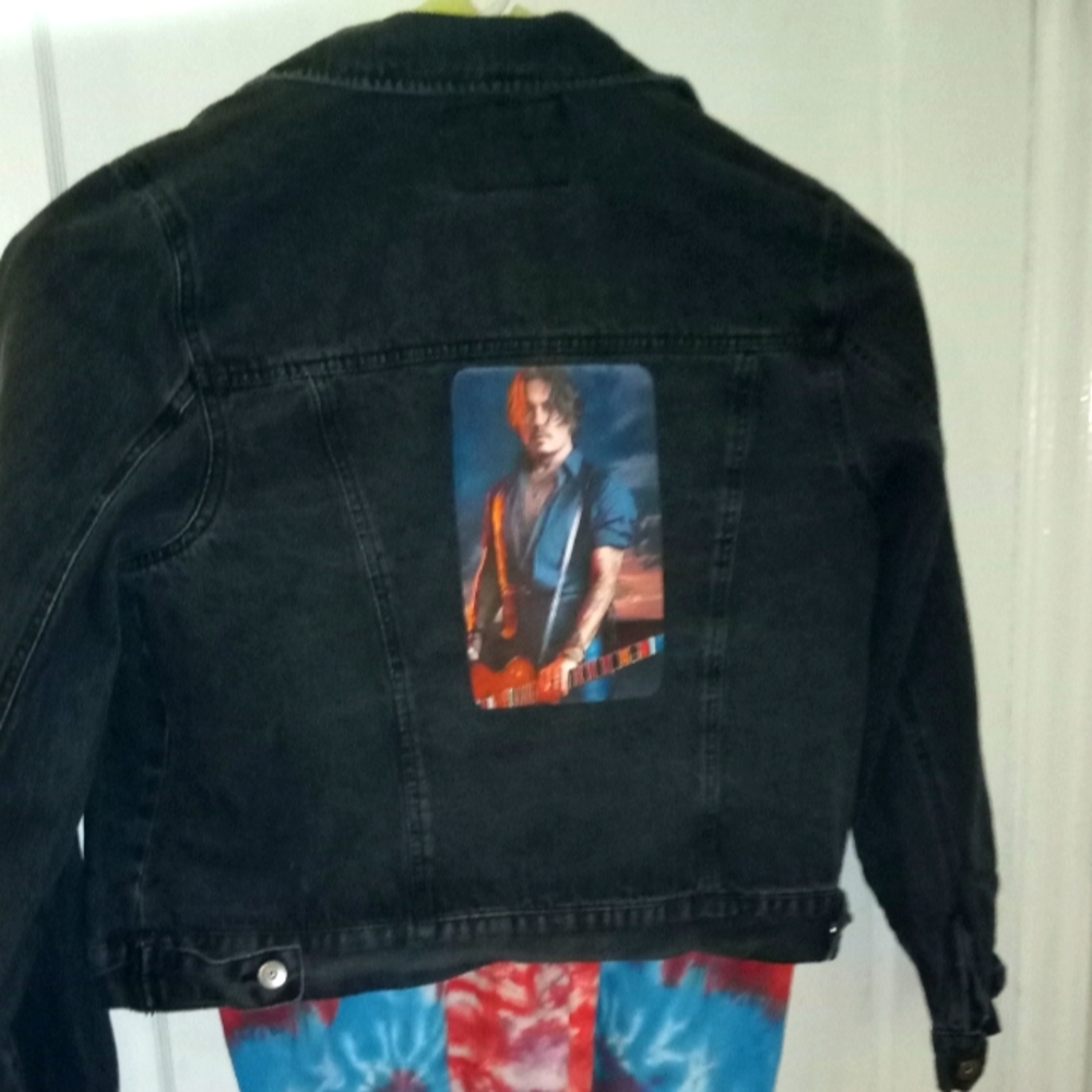 Johnny Depp Forever 21 plus size XL denim jacket